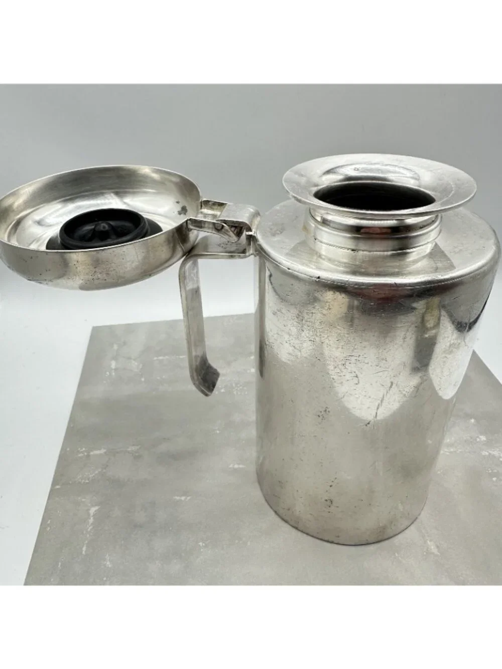 Vintage Sambonet Italy Stainless Steel Vase Minimalist MCM Decor Vessel